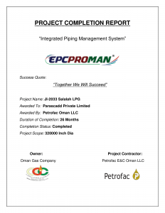 PARASCADD SLPG Project Completion Report